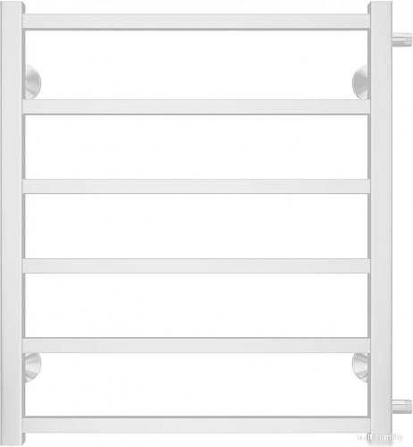 Полотенцесушитель TERMINUS Вега П6 500x600 (боковое подключение 500, RAL 9003 белый)