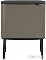 Brabantia Bo Touch Bin 11+23 л (платиновый)