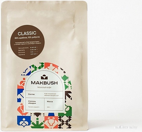 Кофе MakBush Classic молотый 250 г