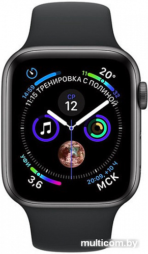 Умные часы Apple Watch Series 4 40 мм (алюминий серый космос/черный)