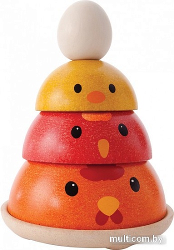 Пирамидка Plan Toys Куриное гнездо 5695