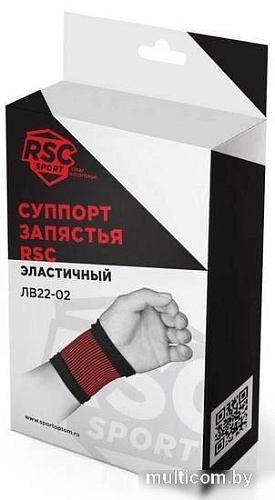 Суппорт запястья RSC Sport ЛВ22-02 L (черный/красный)