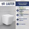 Унитаз подвесной Lauter Square 214903 + GROHE Rapid SL 38721001 (овальная, хром)