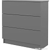 Комод Горизонт Нео 760 3 ящика (серый графит)