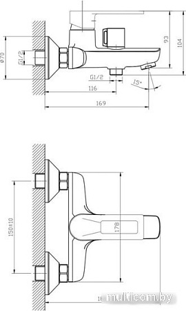 Смеситель Esko Belgrade BD 54