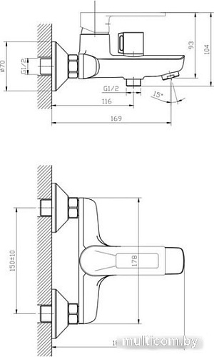 Смеситель Esko Belgrade BD 54