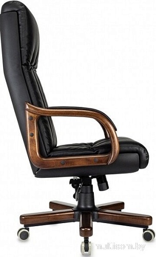 Офисное кресло Бюрократ T-9932Walnut (черный, экокожа)