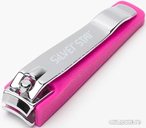 Книпсер для ногтей Silver Star АТ 296 80 мм (розовый силикон)