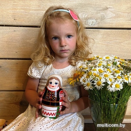 Развивающая игрушка Брестская Матрешка Народные костюмы Беларуси. Калинковичский строй (набор 7 шт)
