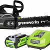 Аккумуляторная пила Greenworks GD40CS15 (с 1-м АКБ 2 Ah)