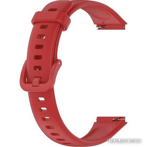 Ремешок Rumi силиконовый для Huawei Band 7 (красный)