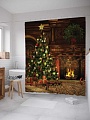 Шторка-занавеска для ванны JoyArty Праздник у камина sc_381929