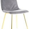 Стул Signal Eros Velvet (bluvel 14 серый/золотой)