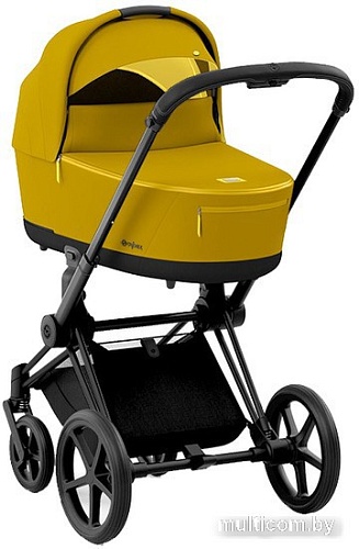 Универсальная коляска Cybex Priam IV (2 в 1, mustard yellow/matt black)