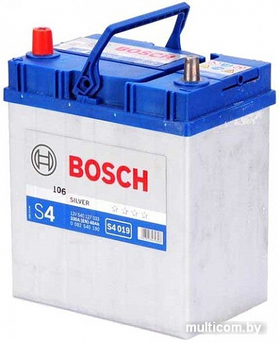 Автомобильный аккумулятор Bosch S4 019 (540127033) 40 А/ч JIS