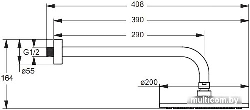 Верхний душ Vidima Seva Jet M1 BA193AA