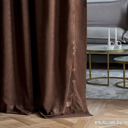 Комплект штор Pasionaria Бриджит 400x230 (2 шт, коричневый)