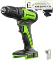 Дрель-шуруповерт Greenworks GD24DD35K2 3704007CUC (с 2-мя АКБ)