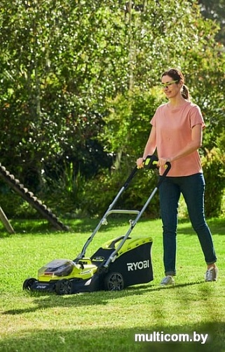 Колёсная газонокосилка Ryobi RY18LMH37A-250 Hybrid (с 2-мя АКБ)