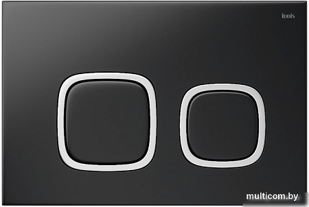 Панель смыва IDDIS Unisteel UNI04BCi77 (матовый черный)