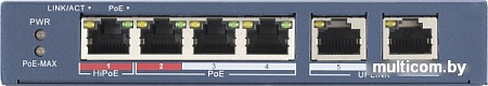 Коммутатор Hikvision DS-3E0106HP-E
