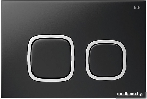 Панель смыва IDDIS Unisteel UNI04BCi77 (матовый черный)