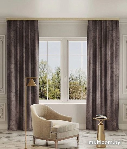 Штора Legrand Бидасар 1.5x2.6 м 58118936 (серый)