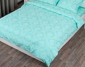 Постельное белье Миланика Бирюза 175x217 (поплин-жаккард)