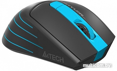 Мышь A4Tech Fstyler FG30S (черный/голубой)