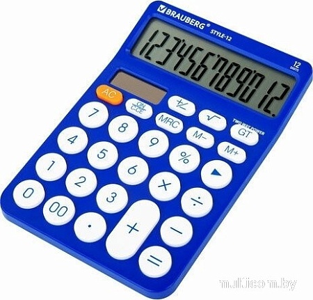 Калькулятор BRAUBERG Style-12 272966 (синий)