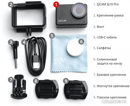 Экшен-камера SJCAM SJ10 Pro (черный)