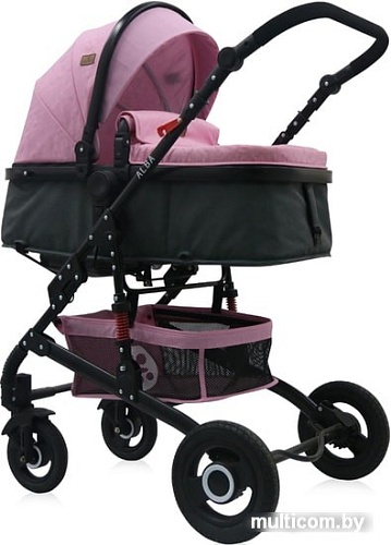 Универсальная коляска Lorelli Alba 2020 (2 в 1, розовый)