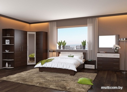 Кровать Imperial Аврора 120x200 (венге/дуб молочный)