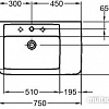 Умывальник Keramag Renova Nr.1 Plan F122180000 75x48