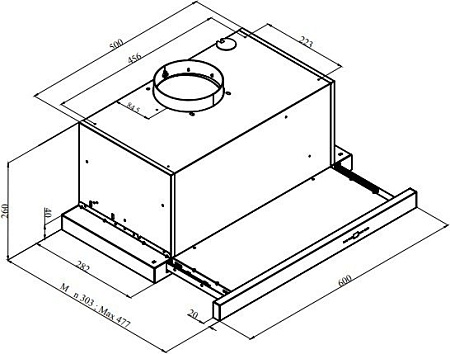 Кухонная вытяжка BEKO HNT61630X