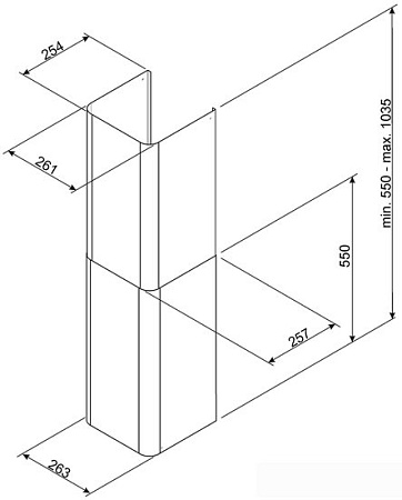 Короб Smeg KITCMNFABWH