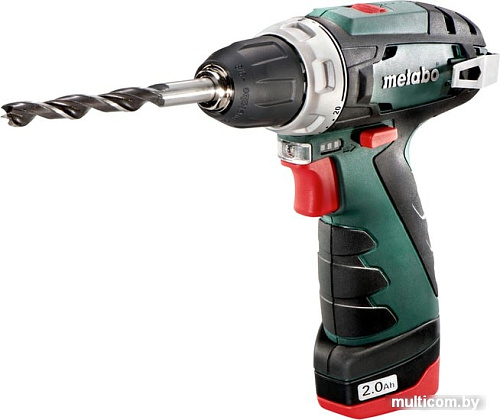 Дрель-шуруповерт Metabo PowerMaxx BS Basic 600080950 (с 2-мя АКБ 2 Ah)