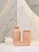 Набор аксессуаров для ванной Arya Rustic 8680943100672 (розовый)