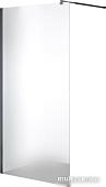 Душевая стенка Saniteco Walk-In SN-W8MB100 (100x200, матовое стекло, черный профиль)