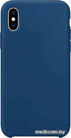 Чехол для телефона Case Liquid для Apple iPhone XS Max (синий кобальт)