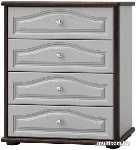 Комод КМК Мебель 4Я Сицилия 0852.4 (белый-дуб портовый-дуб полярный)