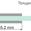 Стеклянная шторка для ванны Wasserkraft Main 41S02-100 WasserSchutz