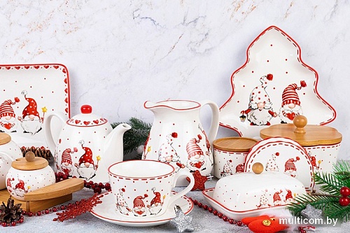 Тарелка обеденная Elan Gallery Веселые гномики 540614