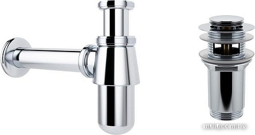 Сифон Wellsee Drainage System 182103001 (сифон, донный клапан, хром)