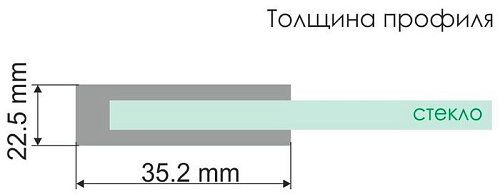 Стеклянная шторка для ванны Wasserkraft Main 41S02-100 WasserSchutz