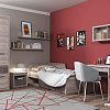 Книжный шкаф Anrex Jazz 3D1SN (каштан найроби оникс)