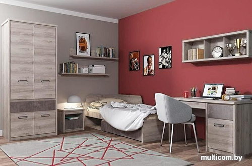 Книжный шкаф Anrex Jazz 3D1SN (каштан найроби оникс)