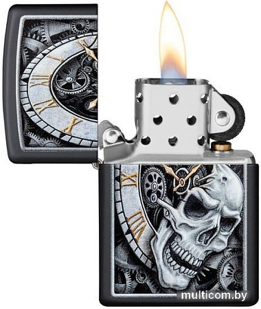 Зажигалка Zippo Skull Clock Design 29854-000003