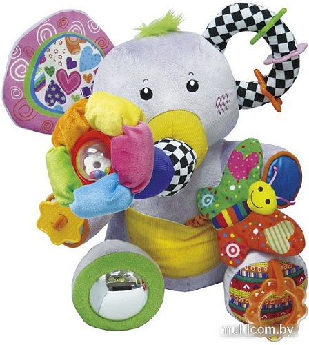 Погремушка с прорезывателем Biba Toys Важный слон JF039