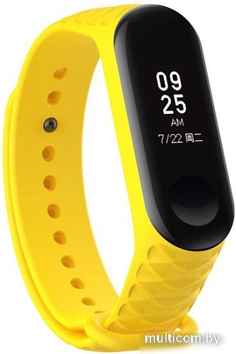 Ремешок Xiaomi ребристый для Mi Band 3 (желтый)